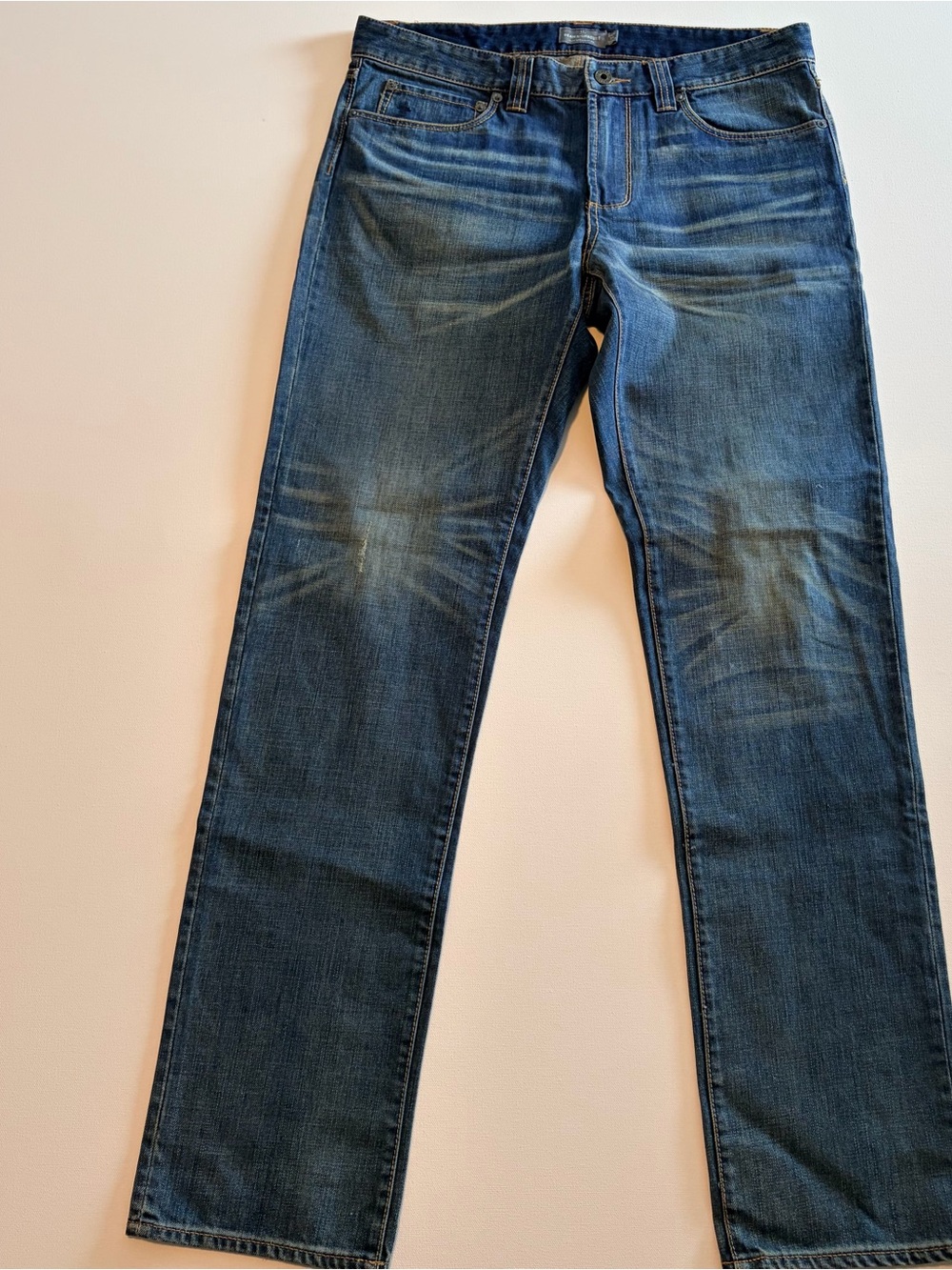 LL Bean Signature Slim Straight Men's Dark Jeans 34x34